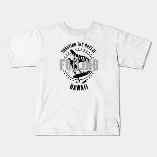 Wing Foiling Paradise - Hawaii Kids T-Shirt